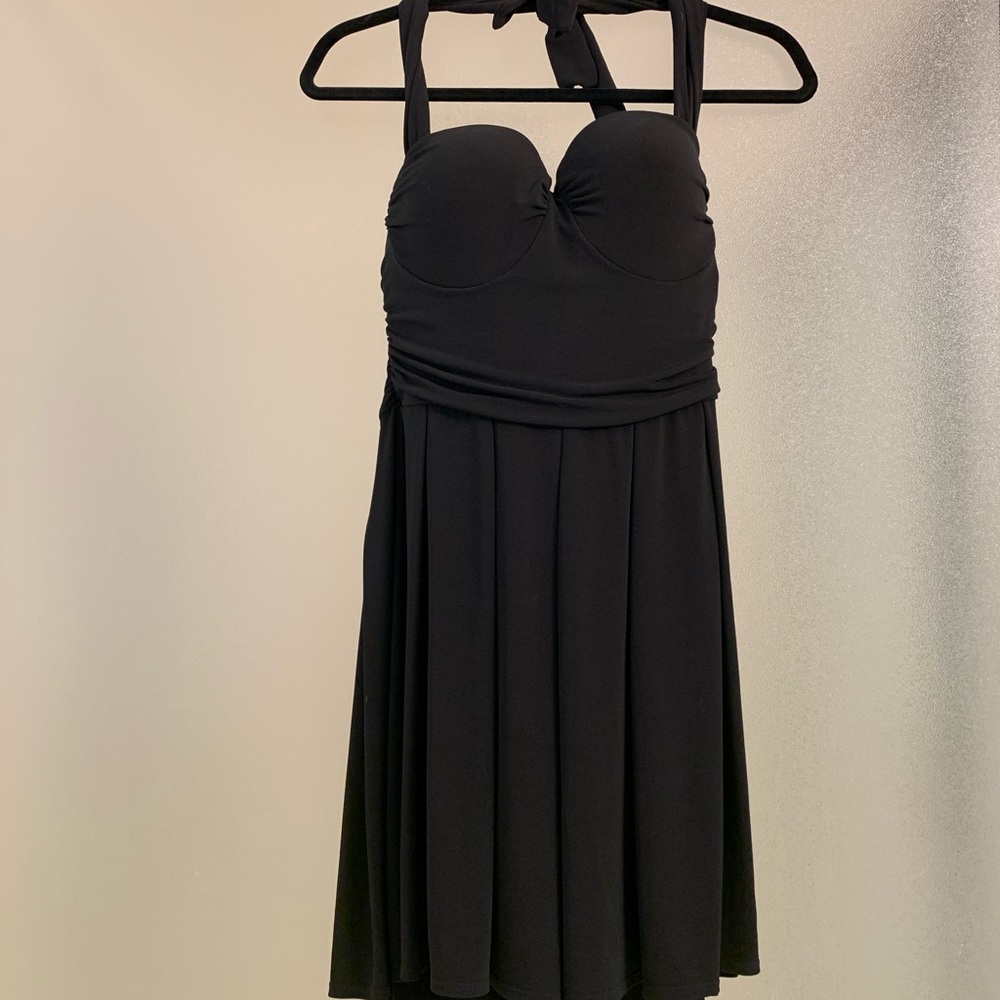 Halter neck tie LBD from Victoria’s Secret Catalog